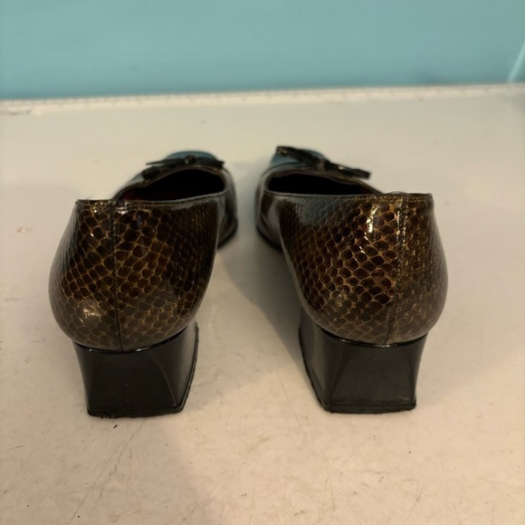 Vintage Ingledews Grenada Spanish Collection patent leather block heels  size 5 - Picture 3 of 12